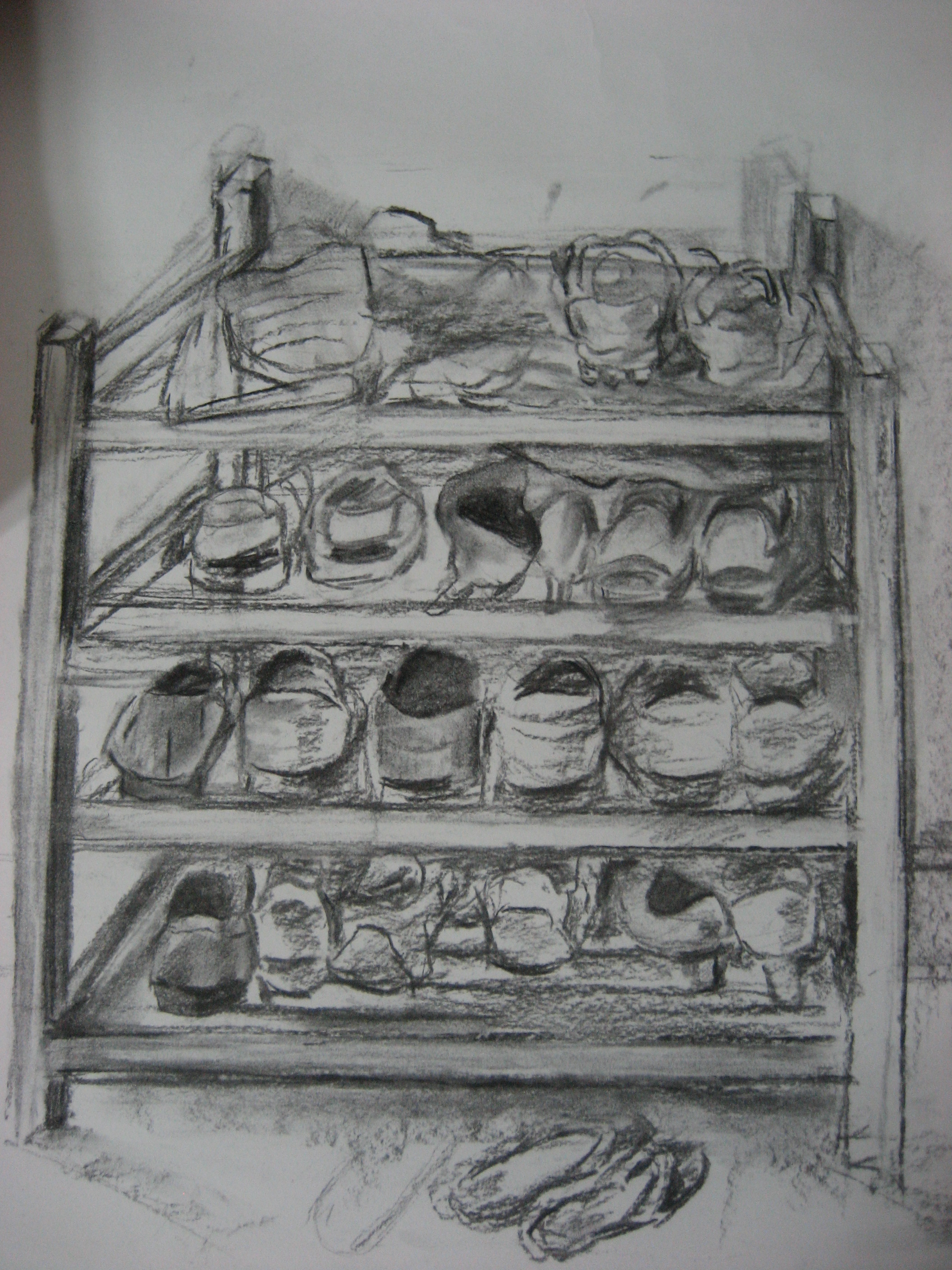 FileShoe rack line art PSF R750010 croppedpng  Wikimedia Commons